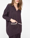 V-neck design with front pockets and Long sleeves, Elastic waist with straight pants Activewear 3957 - ملابس رياضية