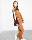 Hoodie style with front zipper and width cuff full sleeves, Elastic waist straight pants Activewear 4027 - ملابس رياضية