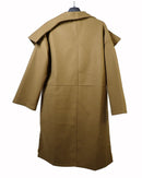 Wide collar design with front open style and pockets, long sleeves coat 4281 - كوت