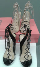 TRANSPARENT WITH RIBBON SHOES 1498