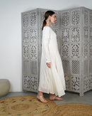 Klosh design with front stylish buttons and embroidered, long sleeves with buttons cotton kaftan 3079 - قفطان