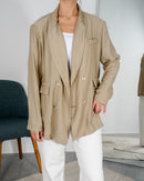 Textured Drop Shoulder Button front Shirt 3159 - قميص