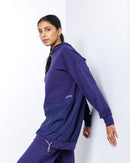 CROPPED TOP W/HOODIE GATHERED BOTTOM PANT ACTIVEWEAR 2258 - ملابس رياضية