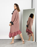 FLORAL RUFFED DRESS 1368 - فستان