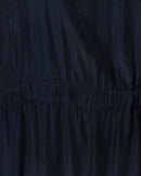 GATHERED WAISTED TIE SILK DRESS 1370 - فستان