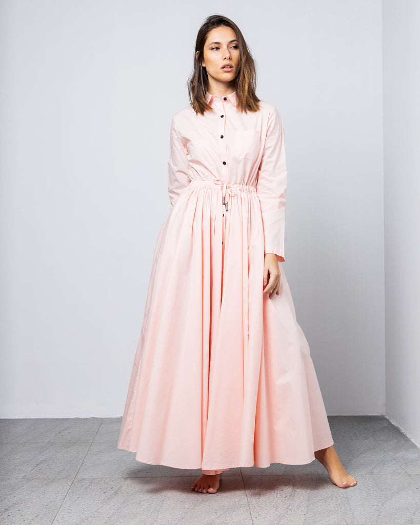 COTTON OPEN FRONT DRESS 1468 - فستان