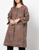 CHECKED OPEN FRONT JACKET 1864 - جاكيت