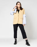 V-NECK STRIPED BLAZER 1607 - بليزر