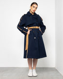 BELTED WAIST BUTTONED CASHMERE WOOL COAT 2000 - كوت