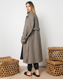 BELTED WAIST BUTTONED WOOL COAT 1998 - كوت