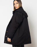 HOODIE GATHERED SLEEVES PARKA JACKET 2011 - جاكيت