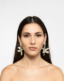 FLOWERED ACRYLIC EARRINGS 1719 - حلق