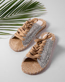 RATTAN HANDMADE LACE UP SANDALS 2069 - صندل