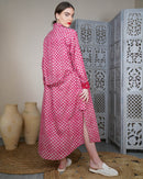 Collar Style with embroidered pocket and waist belted long sleeves with cuff embroidered cotton kaftan 2598 - قفطان
