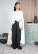 KAFTAN TOP EMBROIDERED 2 PIECES SET W/ HIGH WAISTED PANT 2299 - قفطان