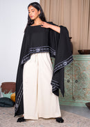 KAFTAN TOP EMBROIDERED 2 PIECES SET W/ HIGH WAISTED PANT 2299 - قفطان