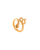 CLASSIC SNAKE GOLD PLATED RING 2490 - خاتم