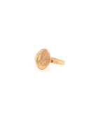 CLASSIC ARTISTIC GOLD PLATED RING 2493 - خاتم