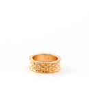 CHIC CHISELED GOLD PLATED RING 2492 - خاتم