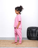 UNISEX ROUND NECK SHORT SLEEVES W/SHERWAL PANT KIDS ACTIVEWEAR 2341 - ملابس اطفال رياضية