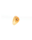 SINGLE STONE STAR CENTERED GOLD PLATED RING 2458 - قلادة